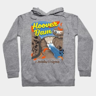 Hoover Dam Nevada Arizona Travel poster Hoodie